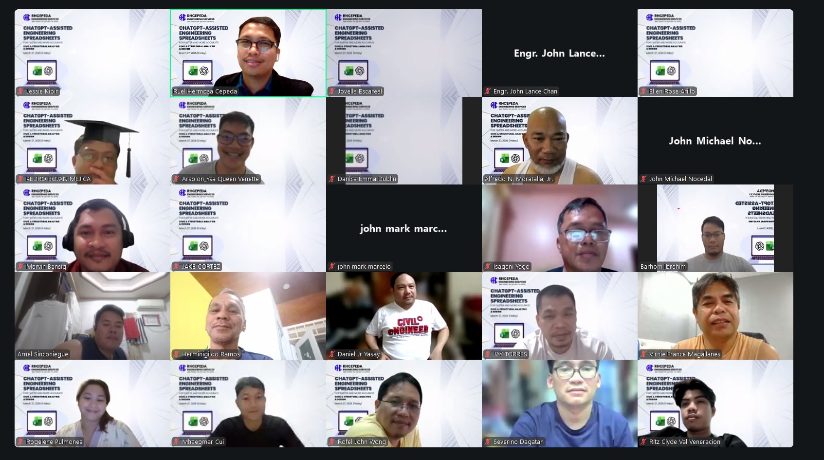 Seminar 1 - Zoom participants group screenshot