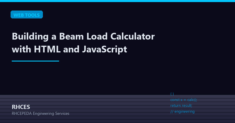 Building a Beam Load Calculator with HTML and JavaScript