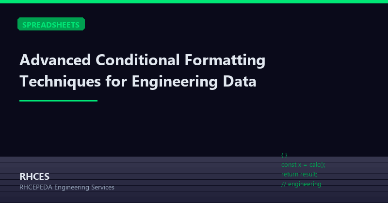 Advanced Conditional Formatting Techniques for Engineering Data