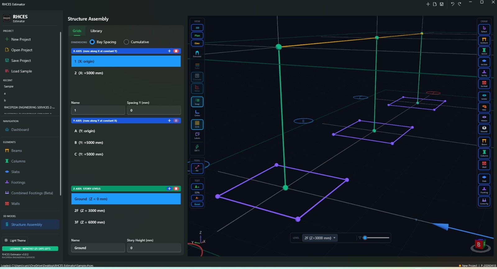 RHCES Estimator dashboard